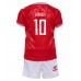 Maillot de foot Danemark Christian Eriksen #10 Domicile vêtements enfant Europe 2024 Manches Courtes (+ pantalon court)